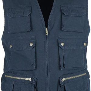 Gilet Rocky Cotone Leggero Multi Tasca Sea Barrier Blu