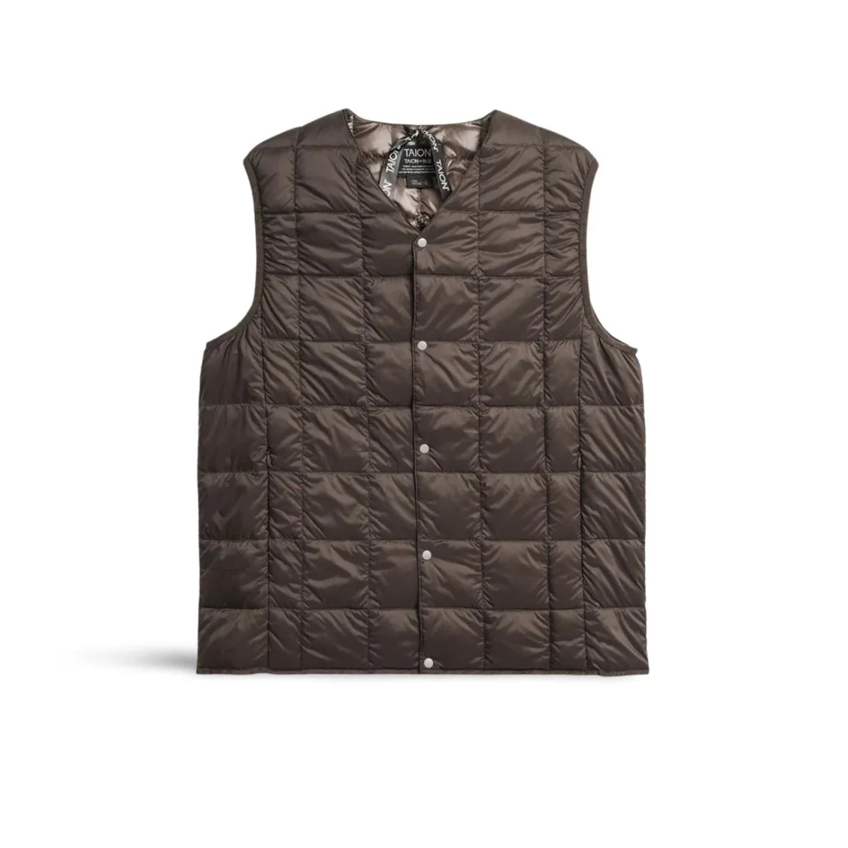 Gilet uomo con scollo V Brown